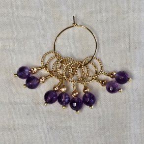 St med 8 Maskemarkrer - Ametyst - DE LUXE