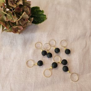 S�t med 8 Maskemark�rer - Sort Onyx - DE LUXE