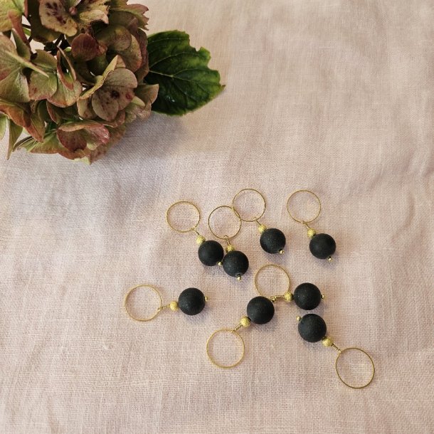 S�t med 8 Maskemark�rer - Sort Onyx - DE LUXE