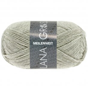 Lana Grossa Meilenweit Str�mpegarn Lysegr� 1102 - 44936