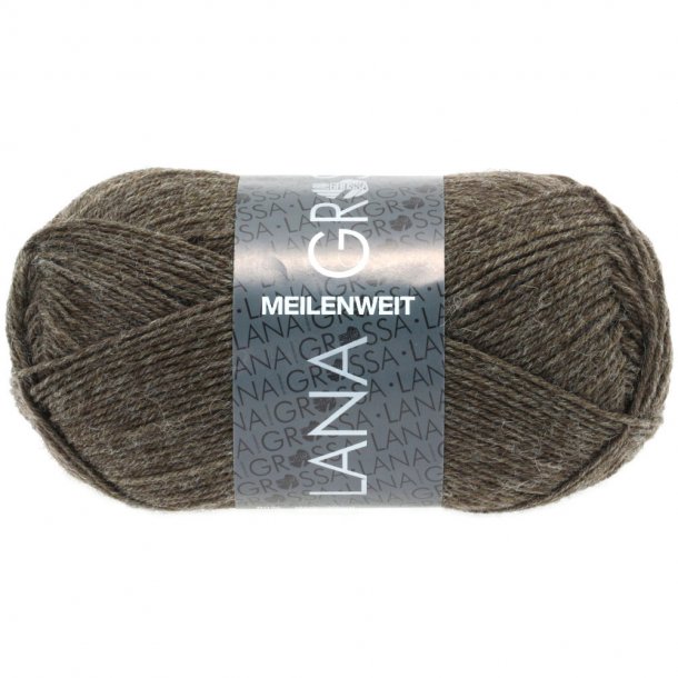Lana Grossa Meilenweit Strmpegarn Brun 1305 - 35527