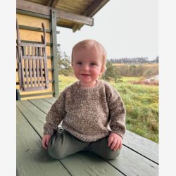 Melange Sweater Baby - Opskrift fra PetiteKnit 