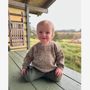 Melange Sweater Baby - Opskrift fra PetiteKnit 