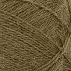 Alpakka Flgetrd - Mrk Olivengrn 9873 - 124362