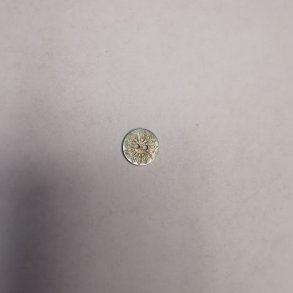 Knap - Perlemor lys m. mnster - 12mm