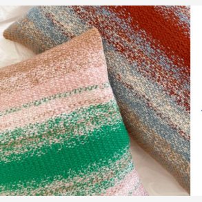 Technicolor Pillow - Opskrift fra Petiteknit 