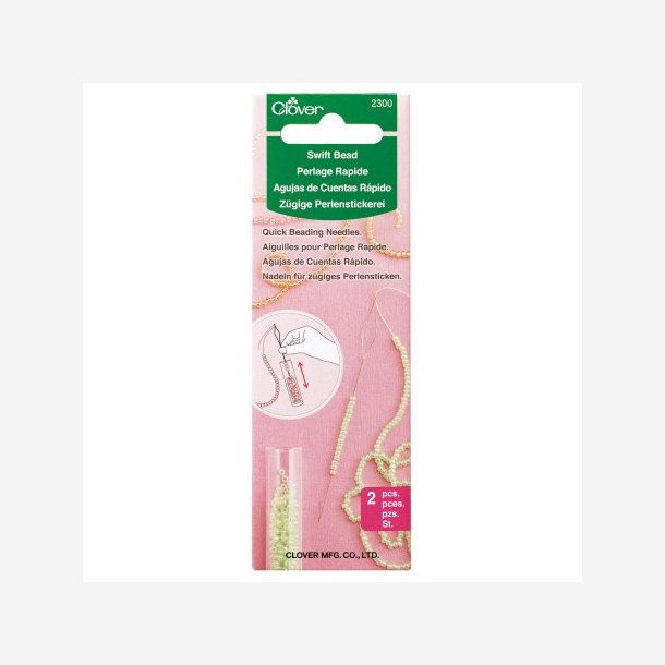 Clover Quick Beading Needles 2 stk