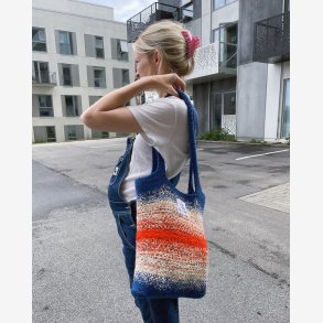 Technicolor Tote Bag | Opskrift fra PetiteKnit